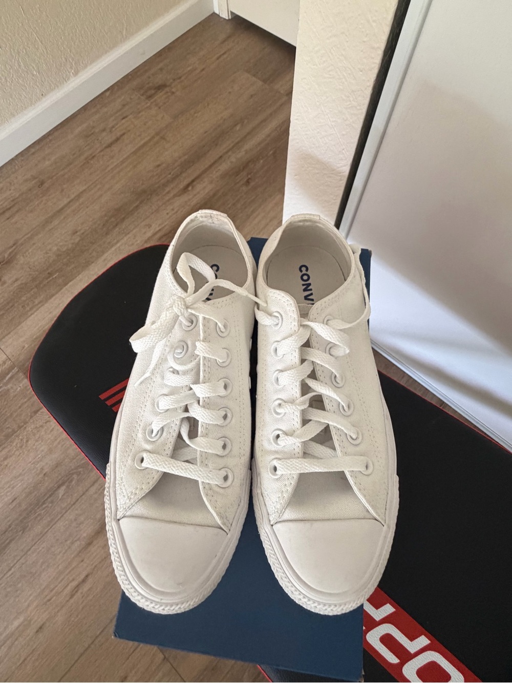 Converse Off-White Canvas Low-Top Sneakers